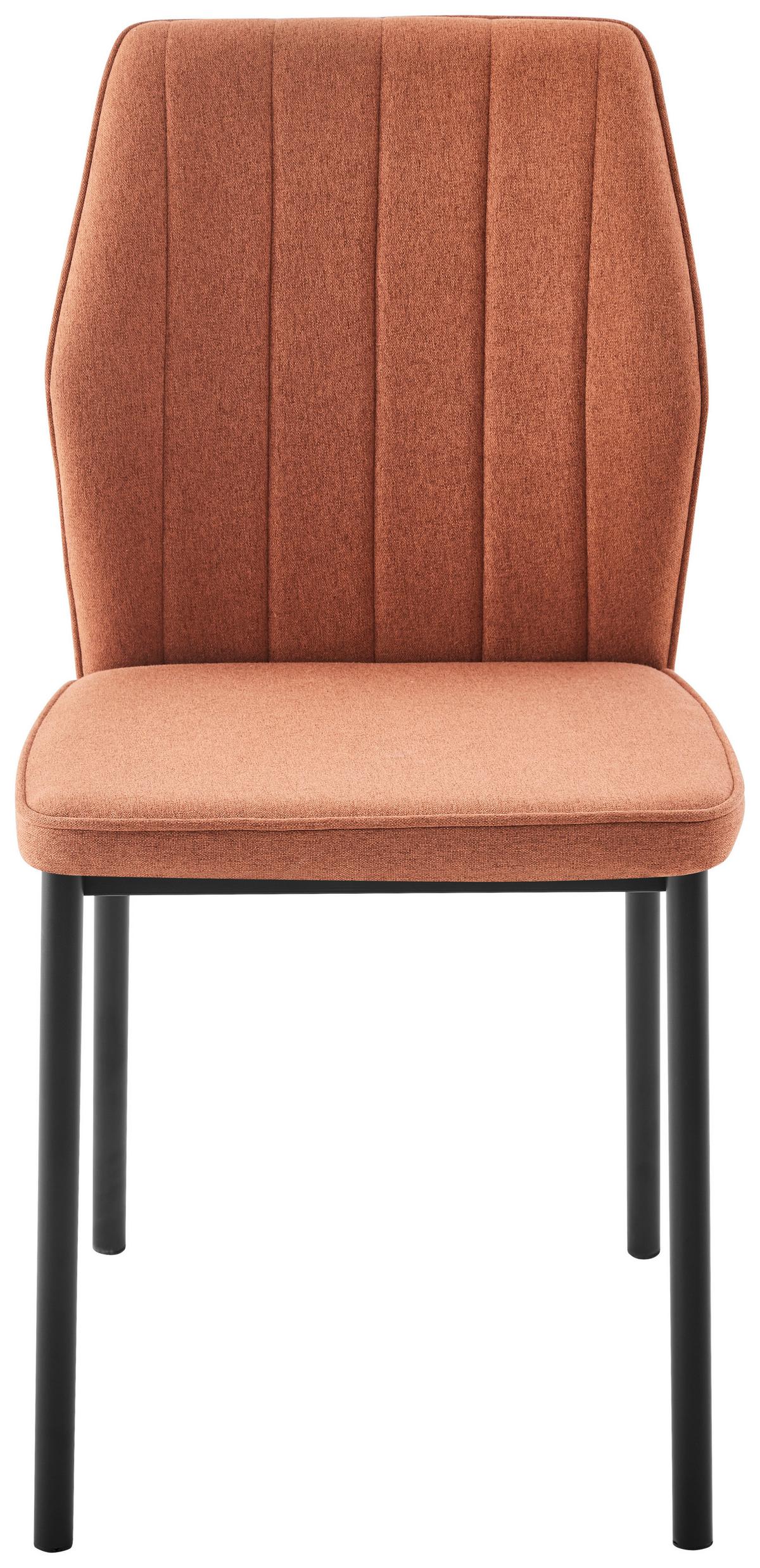 ŽIDLE MIA 2 - černá/terracotta, Basics, kov/textil (44/86/52cm) - Based