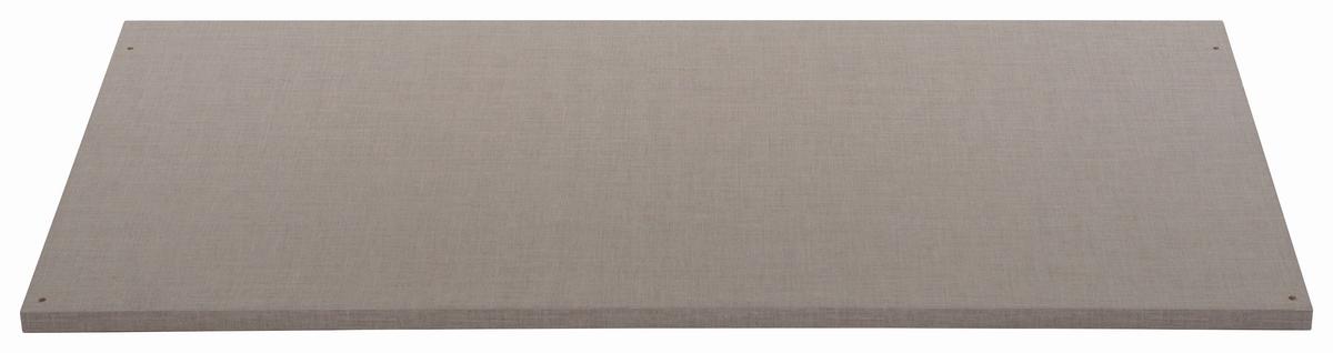 Einlegeböden 3er-set Bxt 88x45 Cm Leinenstruktur - Grau, Holzwerkstoff (88/1,6/45cm)