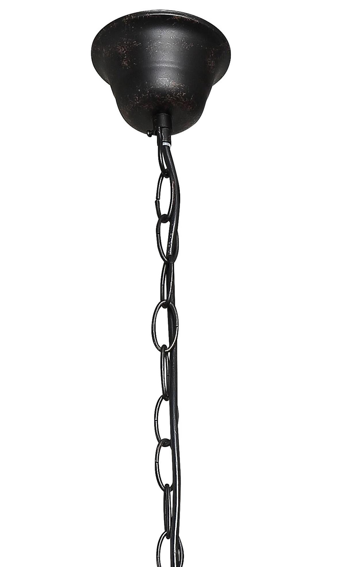 Függőlámpa Olga - rozsdavörös/fehér, Romantik / Landhaus, Üveg/fém (55/115cm) - James Wood