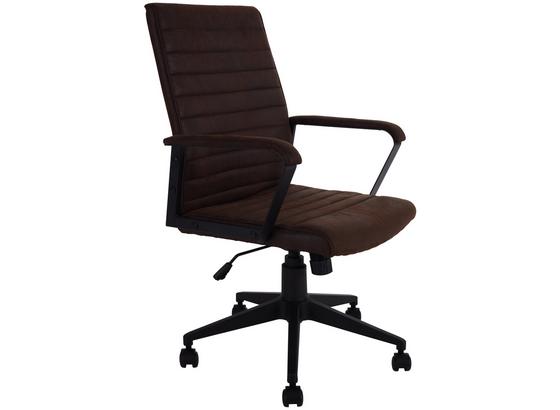 Drehstuhl Jendrik B: 57 cm Braun - Schwarz/Braun, MODERN, Holz/Kunststoff (57/95-105/61cm) - Ombra Drehstuhl Jendrik B: 57 cm Braun - Schwarz/Braun, MODERN, Holz/Kunststoff (57/95-105/61cm) - Ombra