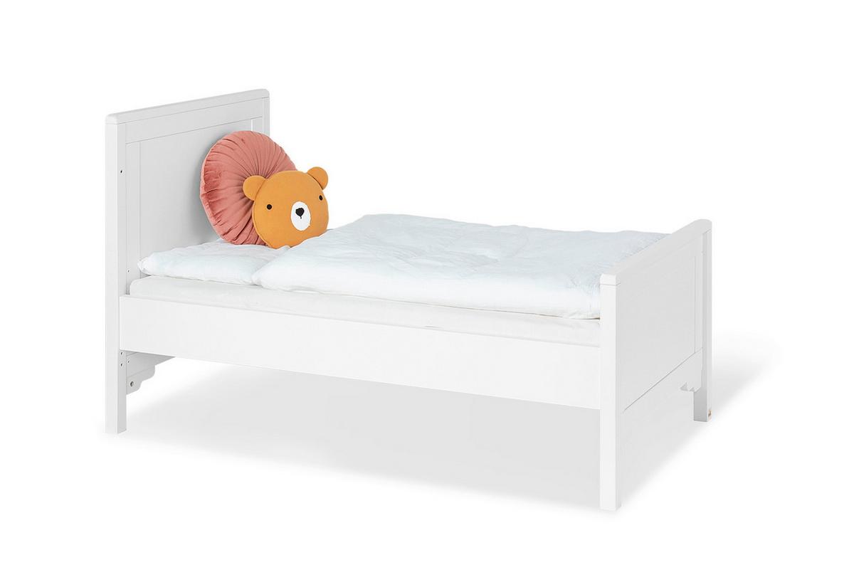 Gitterbett Chalet - Weiß, Basics, Holz (148/77/90cm) - Pinolino