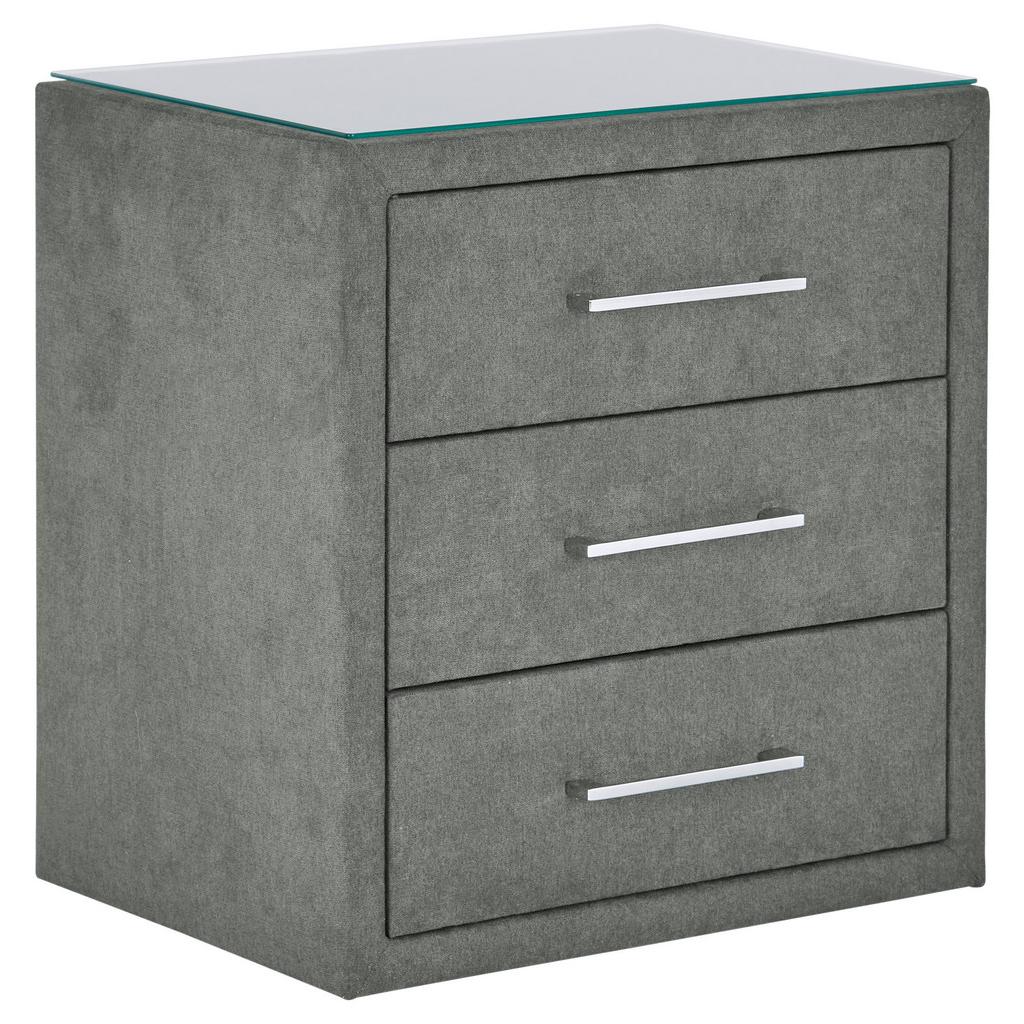 Nachtkästchen Dunkelgrau H: 60 cm Kleopatra
