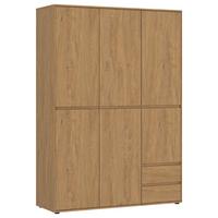 Kleiderschrank Calzado Steineiche B: 137cm - MODERN, Holzwerkstoff (137/199,9/55cm)