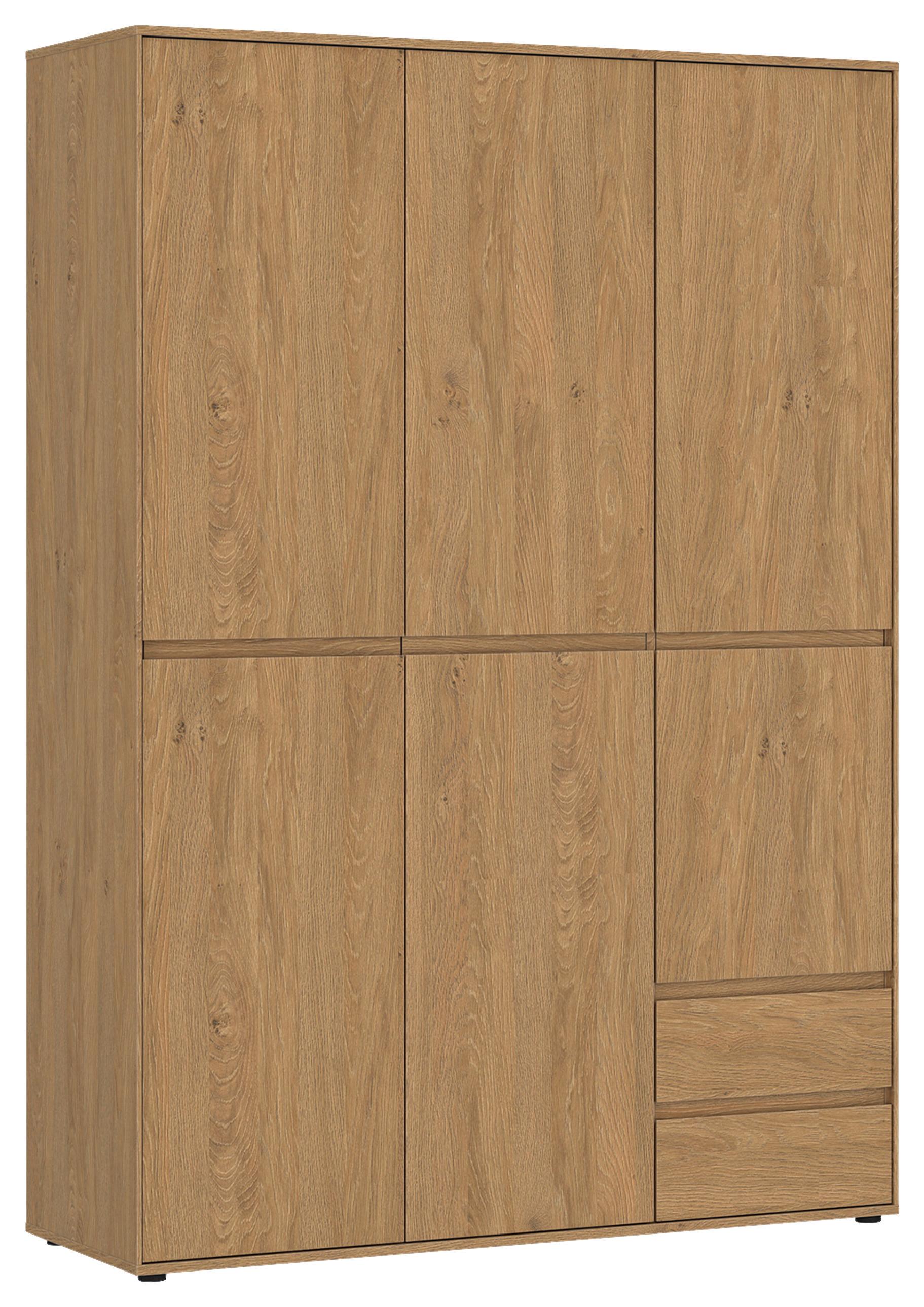 Kleiderschrank Calzado Steineiche B: 137cm