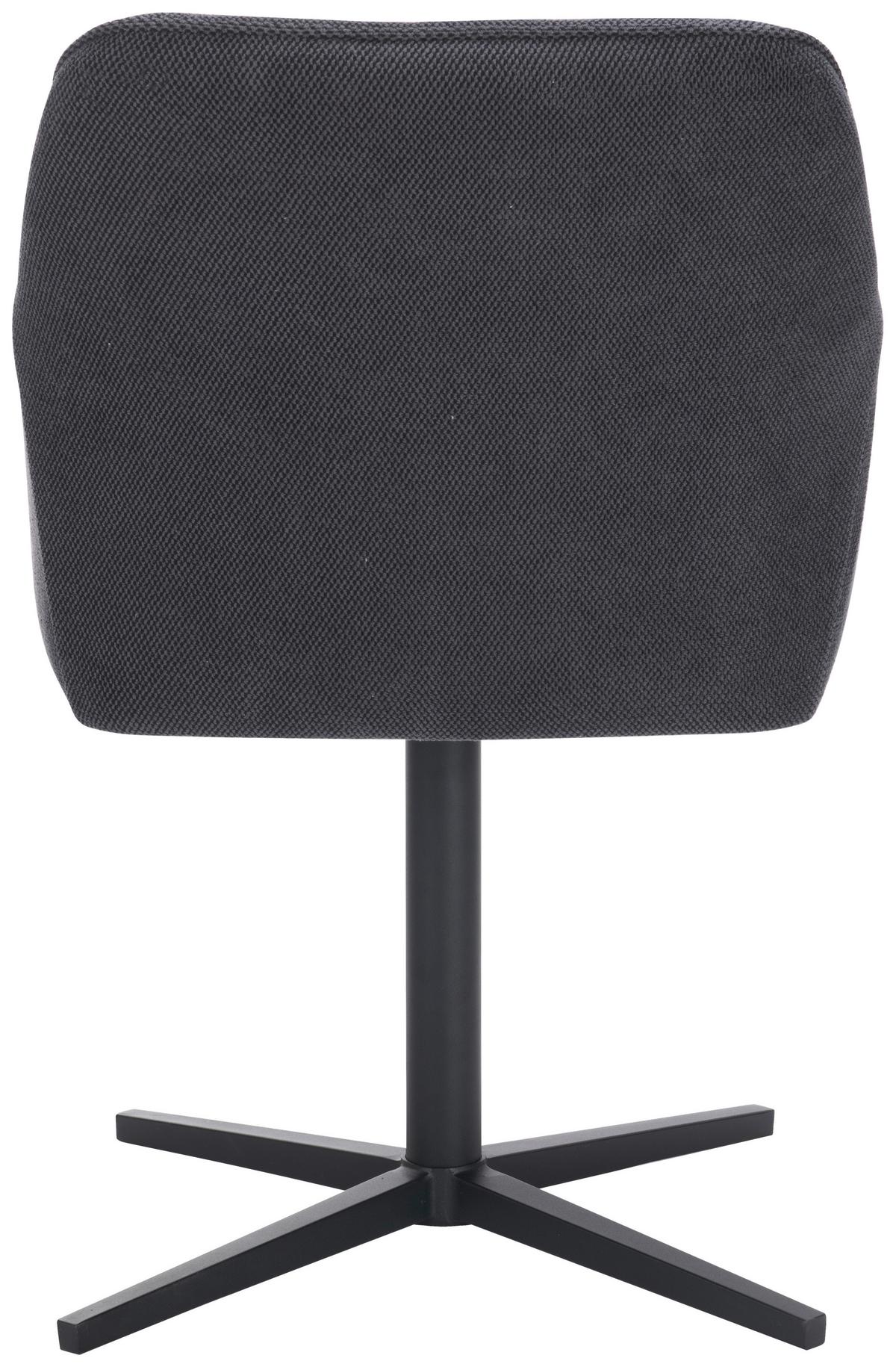 Négylábú Szék Rosina - fekete, Modern, textil/fa (56/84/60cm)