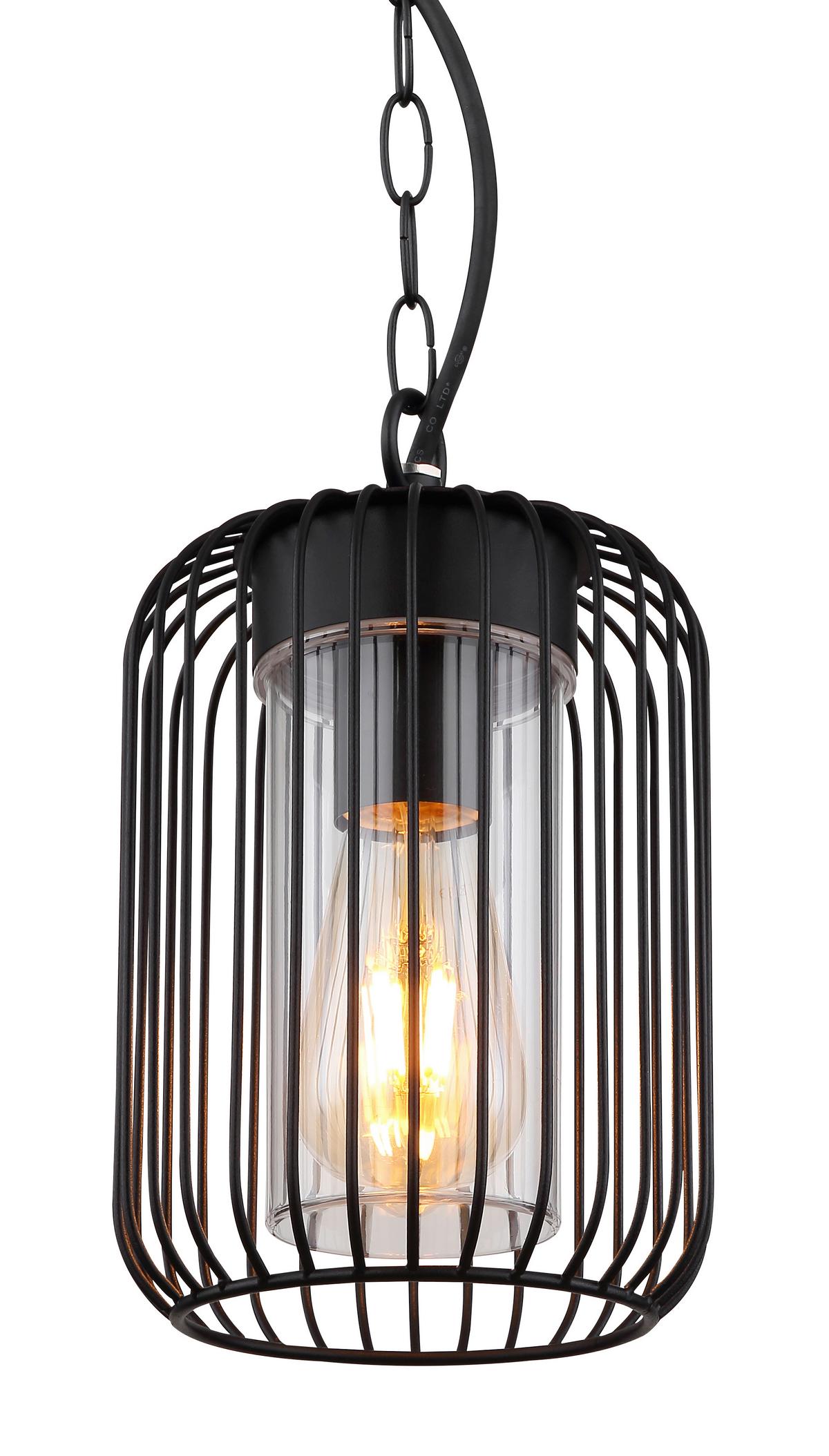 Außenleuchte 31985h Ip 44 - Klar/Schwarz, Design, Kunststoff/Metall (16/75,5cm) - Globo