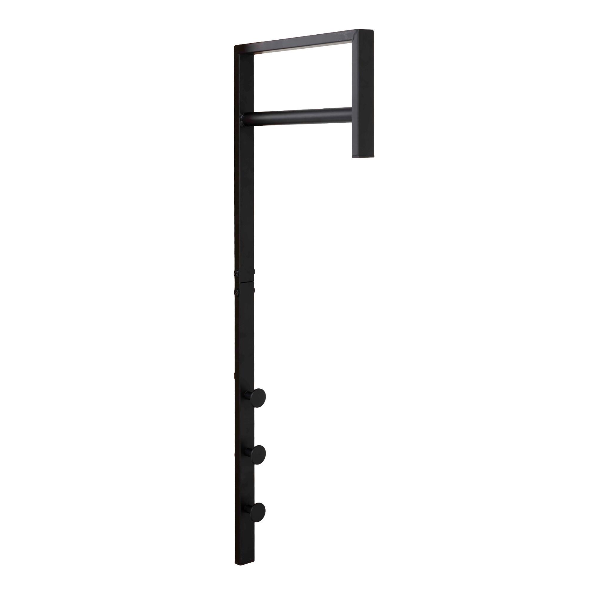 Garderobenpaneel Trento Schwarz B: 3 cm - Schwarz, Design, Metall (3/82/30cm)