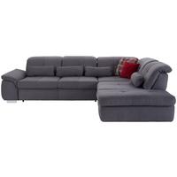 Ecksofa Mit Schlaffunktion & Bettkasten Grau 315x260 Cm - Chromfarben/Grau, MODERN, Textil (315/260cm) - Luca Bessoni