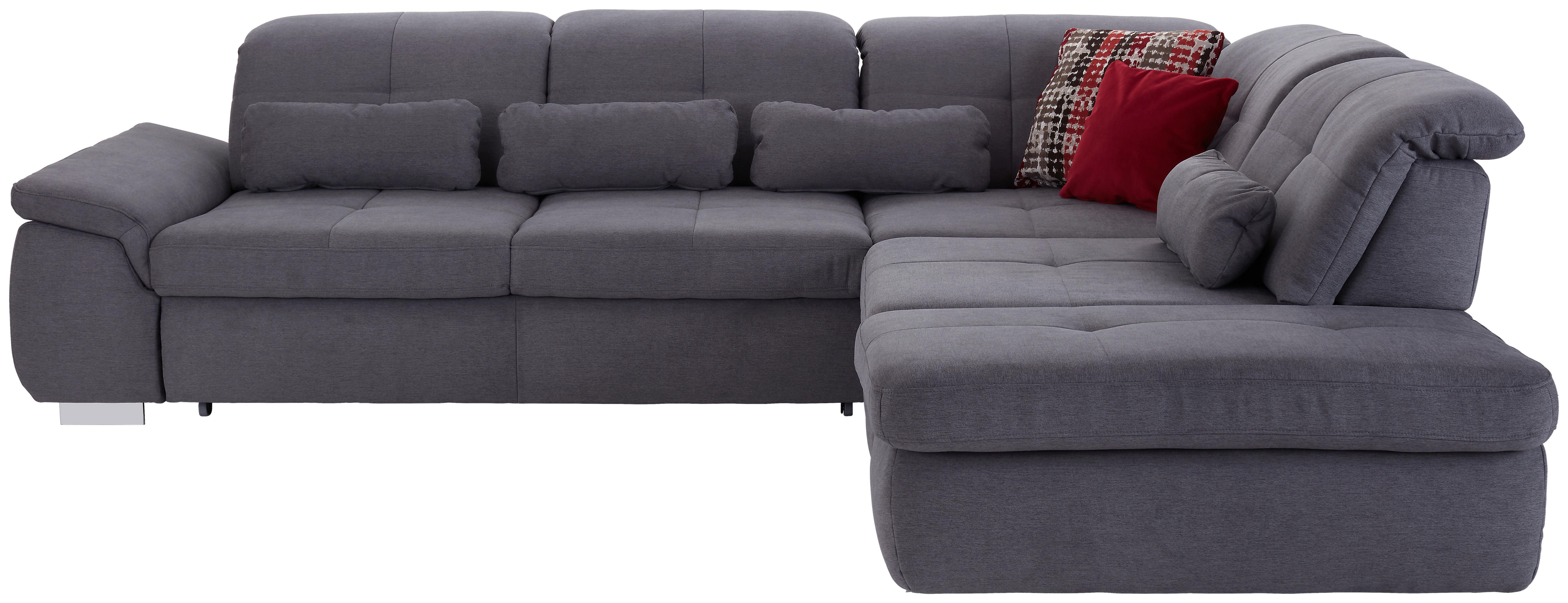 Ecksofa Mit Schlaffunktion & Bettkasten Grau 315x260 Cm