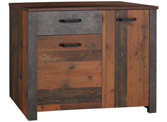 Kommode Ontario Ontk02 - Dunkelgrau/Eichefarben, MODERN, Holzwerkstoff (116,5/86/41,5cm) - Ombra Kommode Ontario Ontk02 - Dunkelgrau/Eichefarben, MODERN, Holzwerkstoff (116,5/86/41,5cm) - Ombra