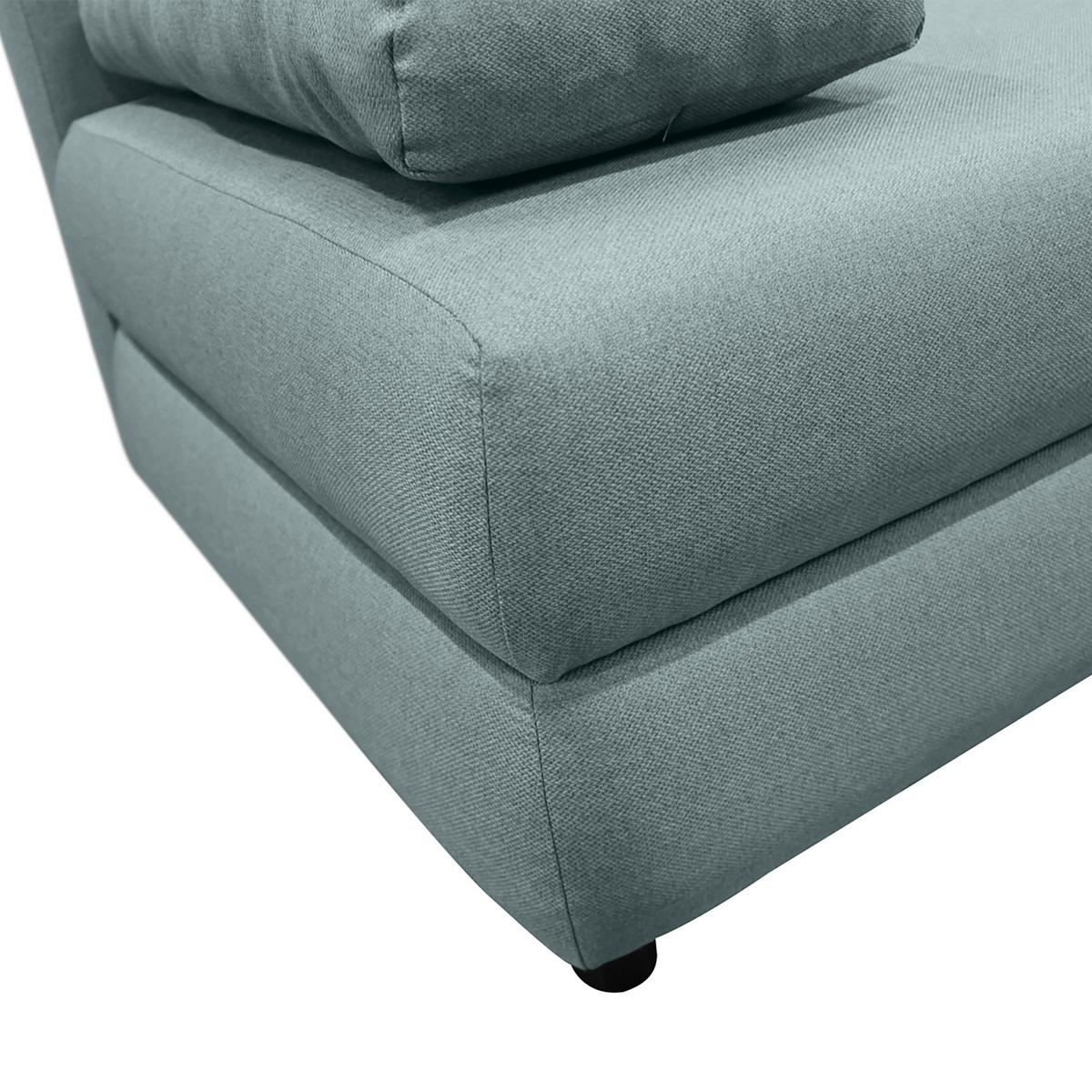 Schlafsofa Mela Mintgrün B: 200 cm - Schwarz/Mintgrün, Design, Textil (200/88/87cm) - P & B