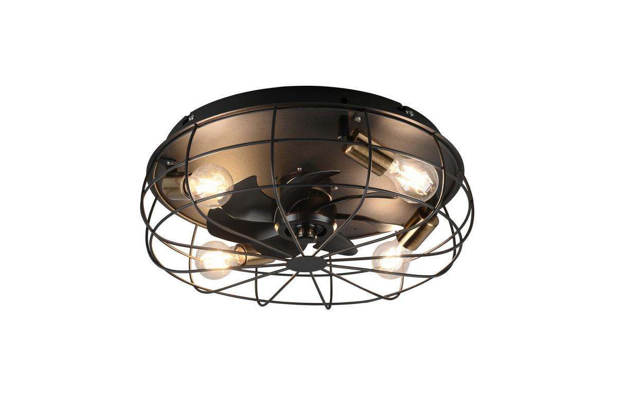 LED-Deckenleuchte R61095032 Ø 48,5 cm - Schwarz, LIFESTYLE, Kunststoff/Metall (48,5/17,5cm)