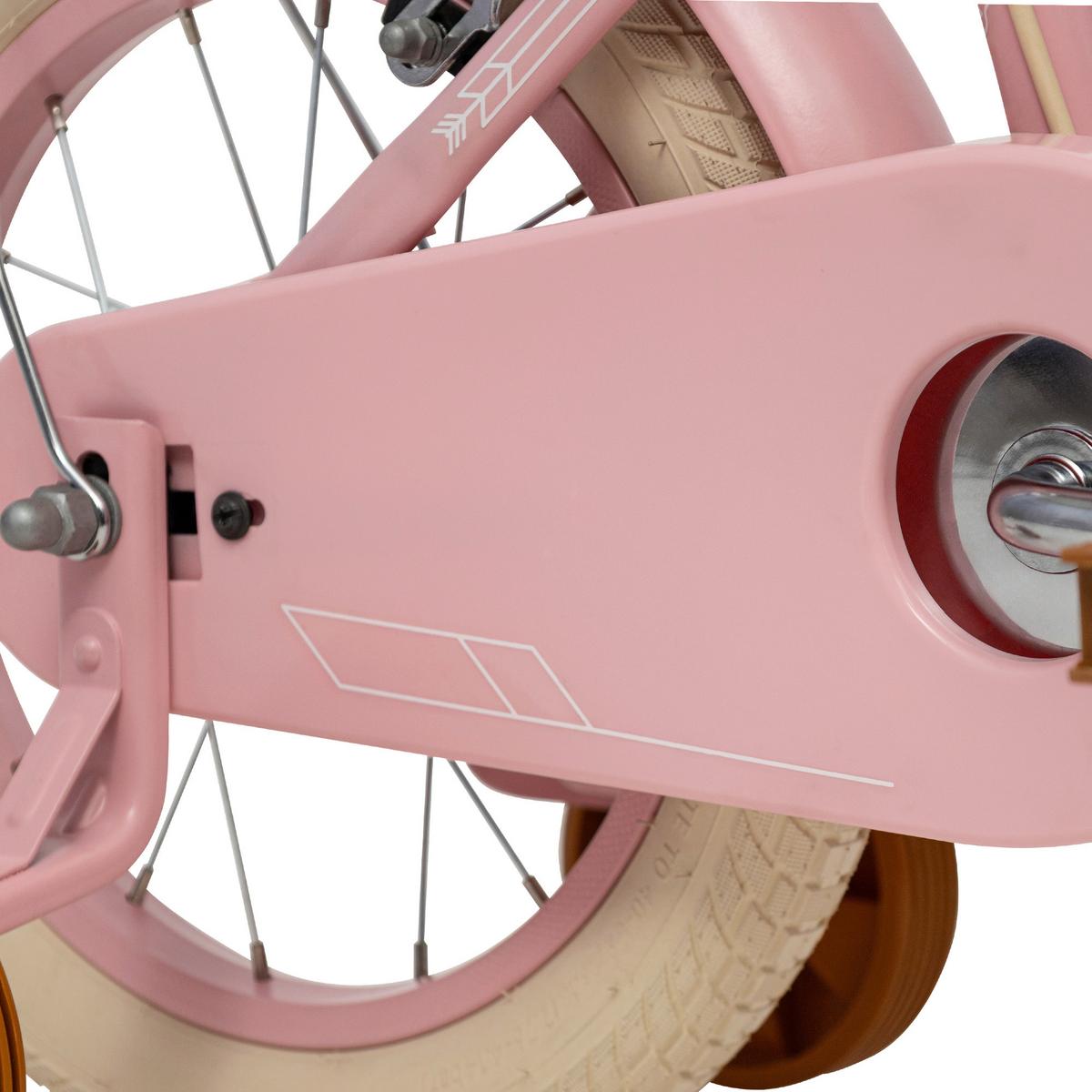 Kinderfahrrad Vintage Pink, 14 Zoll - Pink, Basics, Metall (46,5/68/91cm)