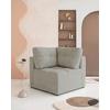 Sofaelement Lulu Grau B: 91cm - Schwarz/Grau, Design, Textil (91/94/91cm) - MID.YOU
