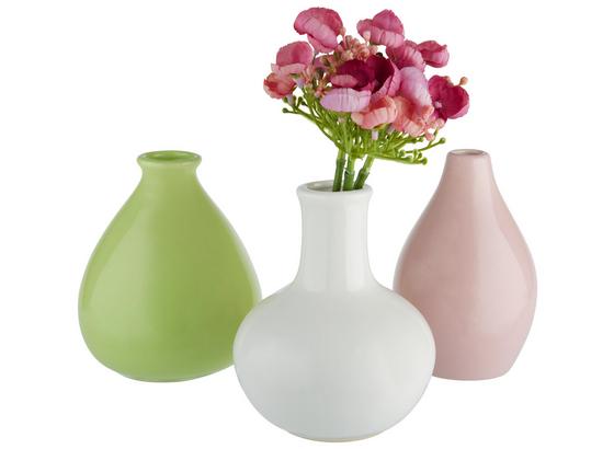 Váza Amelie - biela/zelená, keramika (10/16cm) - Mömax modern living Váza Amelie - biela/zelená, keramika (10/16cm) - Mömax modern living