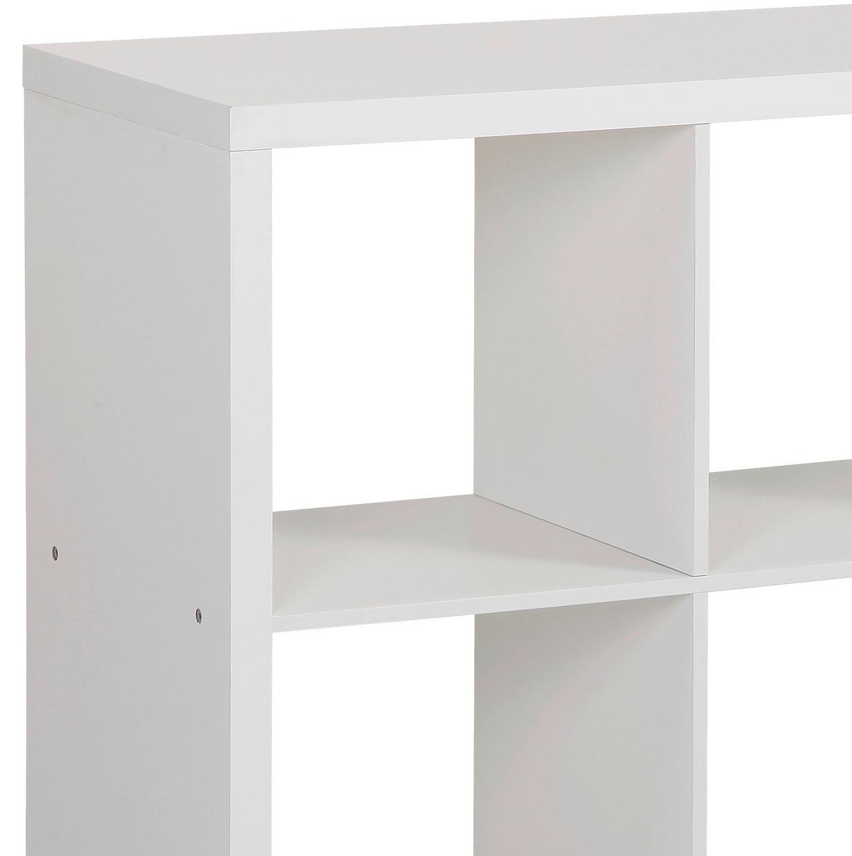 Regal Samy 2 B 112cm, Weiß - Weiß, MODERN, Holzwerkstoff (112/76/37cm)