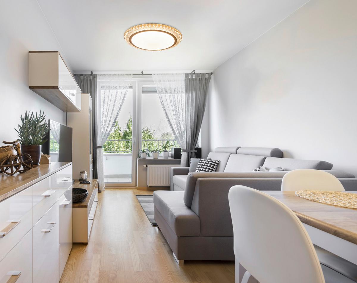 Led-deckenleuchte Ø 48 Cm Dimmbar Mit Fernbedienung - Goldfarben, KONVENTIONELL, Kunststoff/Metall (48/6,5cm) - Näve