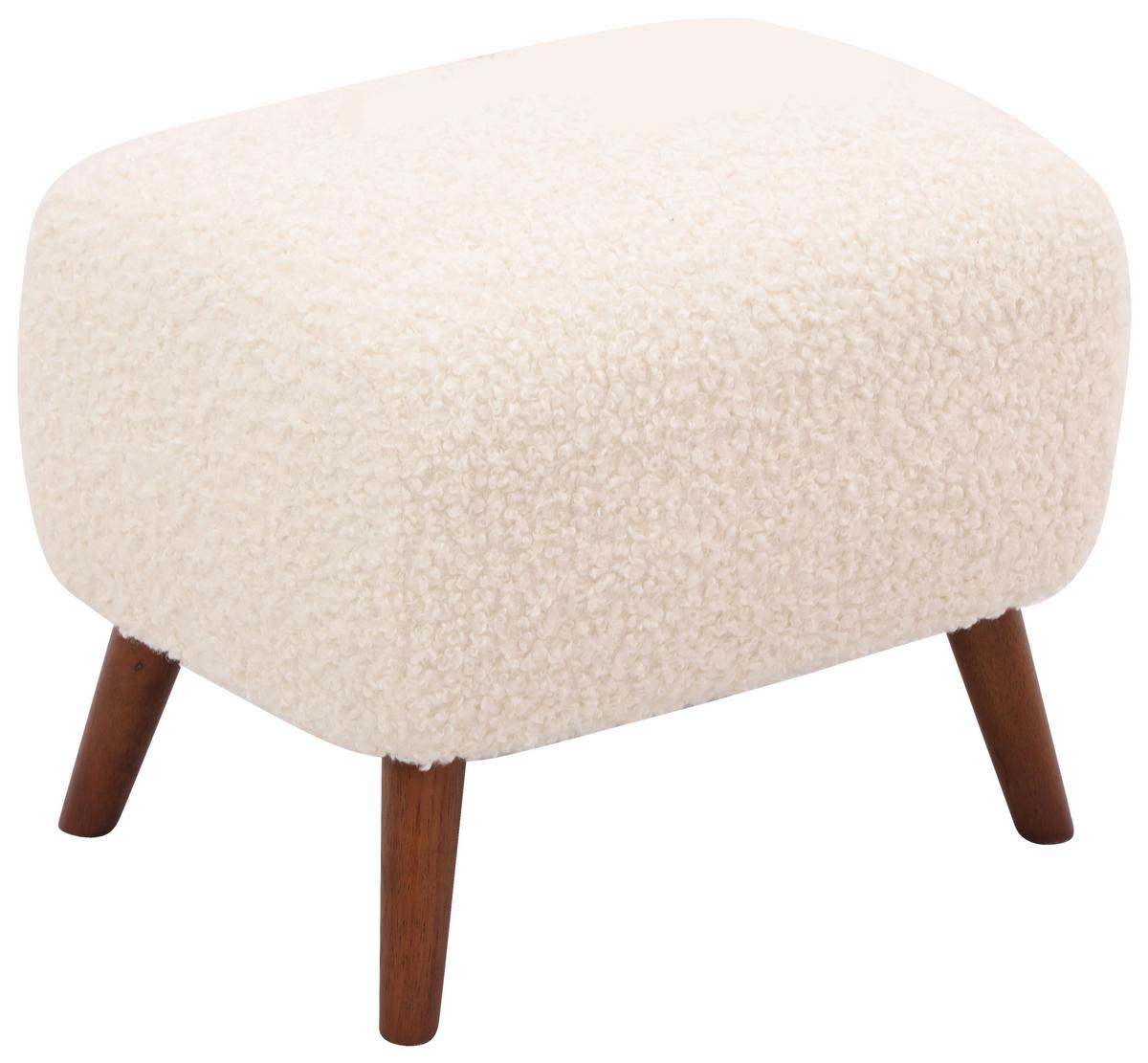 Sesselset Savoy Weiß B: 90 cm - Kastanienfarben/Weiß, Design, Holz/Textil (90/98/88cm) - Livetastic