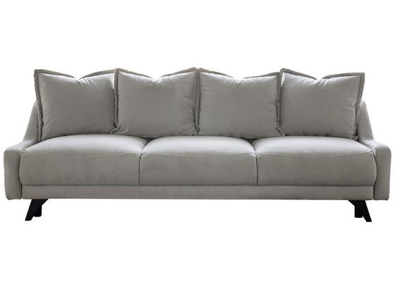 Dreisitzer-Sofa mit Bettfunkt. Royal Rose, Veloursbezug - Beige/Schwarz, Basics, Holz/Holzwerkstoff (223/92/93cm) - MID.YOU Dreisitzer-Sofa mit Bettfunkt. Royal Rose, Veloursbezug - Beige/Schwarz, Basics, Holz/Holzwerkstoff (223/92/93cm) - MID.YOU