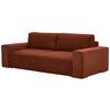 Schlafsofa Vouge Kupferfarben Bettkasten, B: 255 Cm - Buchefarben/Schwarz, KONVENTIONELL, Textil (255/86/123cm) - Livetastic