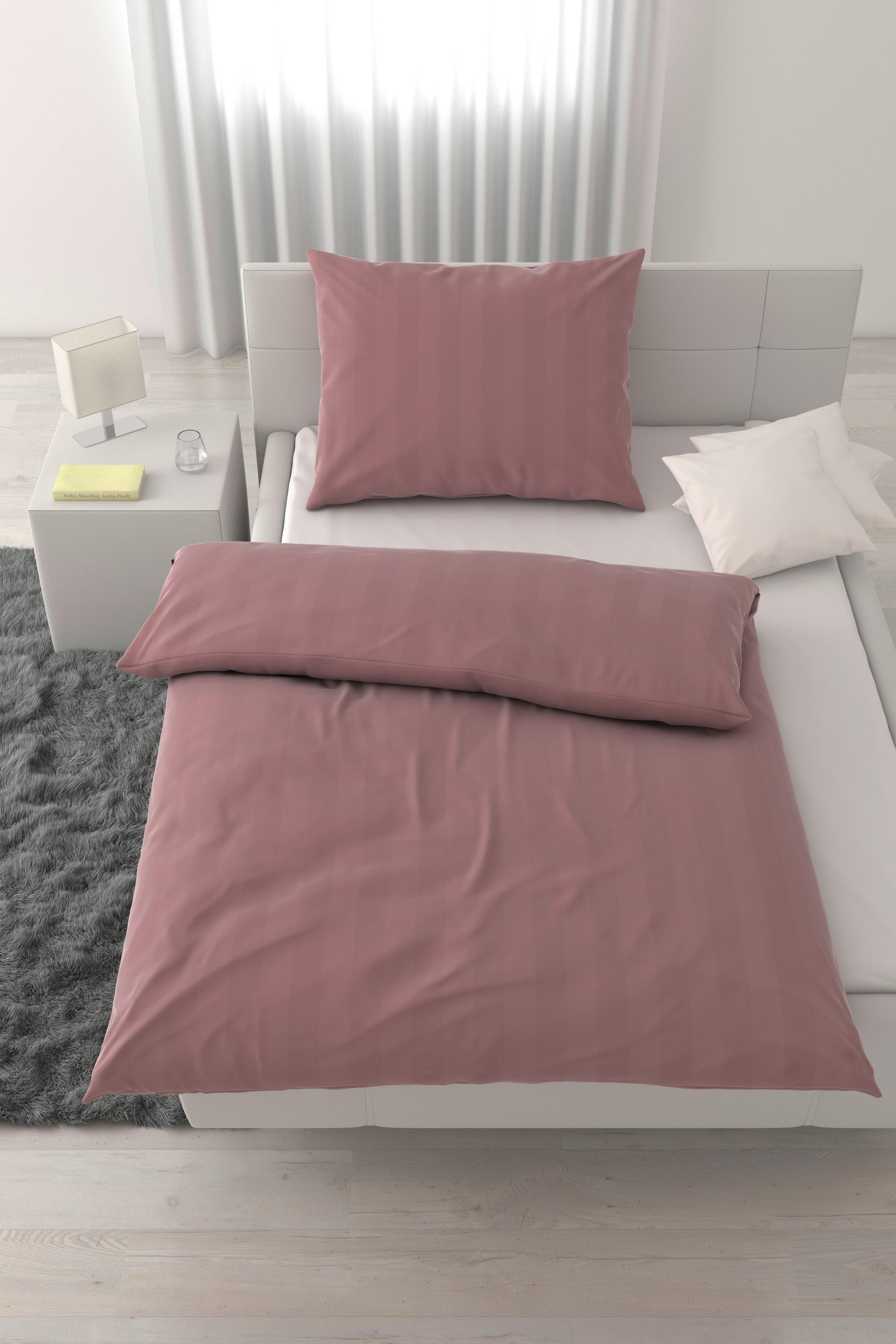 POSTEĽNÁ BIELIZEŇ XENIA STREIF - hnedofialová, Modern, textil (140/200cm) - Premium Living