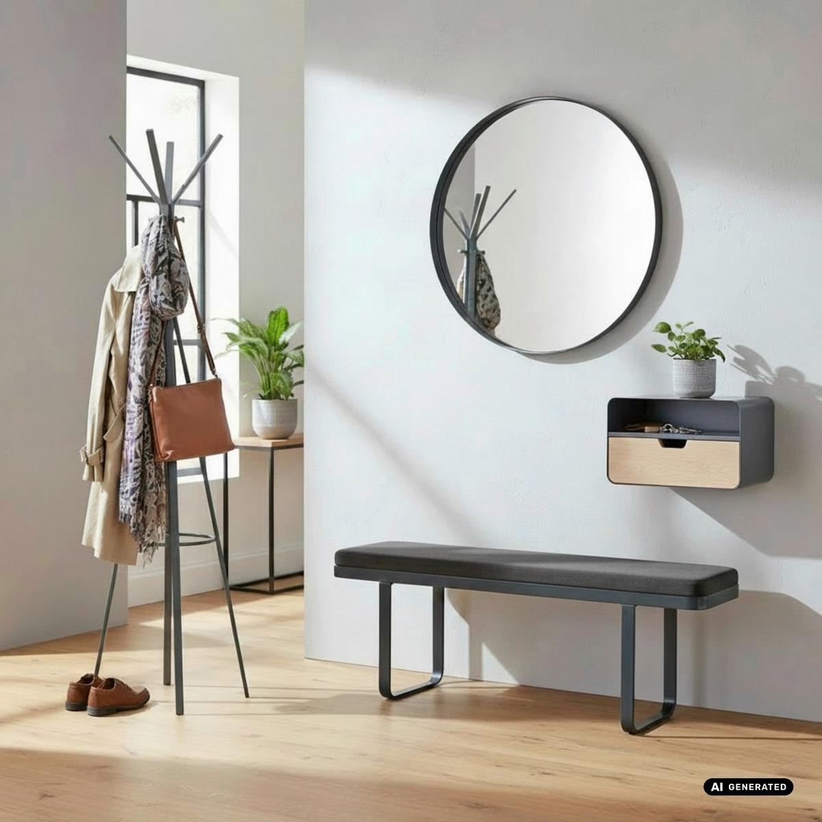 SEDACÍ LAVICE DARIO 2 - antracitová, Konvenční, kov/textil (115/48/36cm)