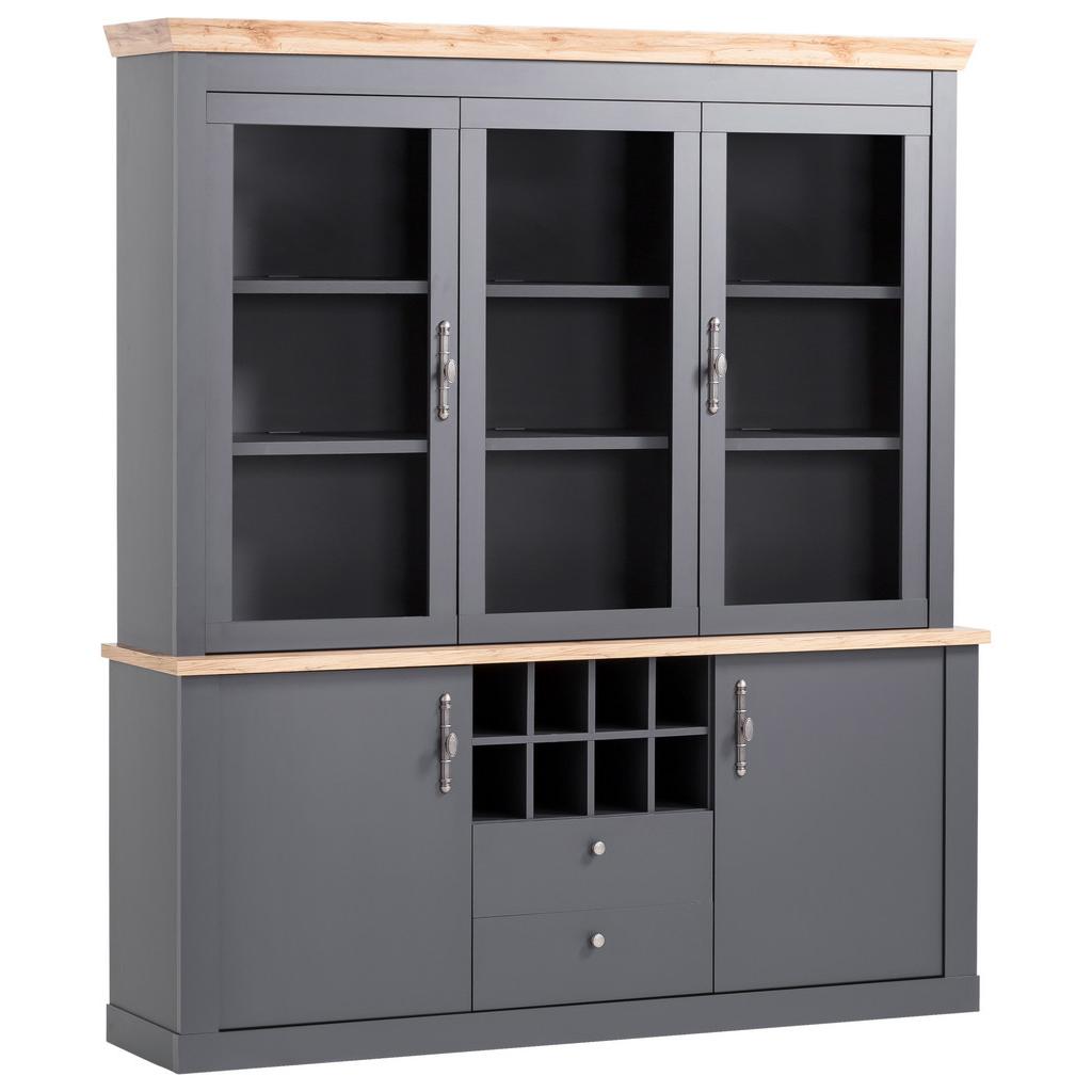 Buffet Catania Anthrazit/Eiche Dekor B: 184cm