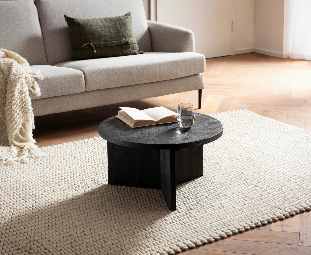 Konferenční stolek, černý P: 60cm - černá, Lifestyle, dřevo (60/60/33cm) - Livetastic