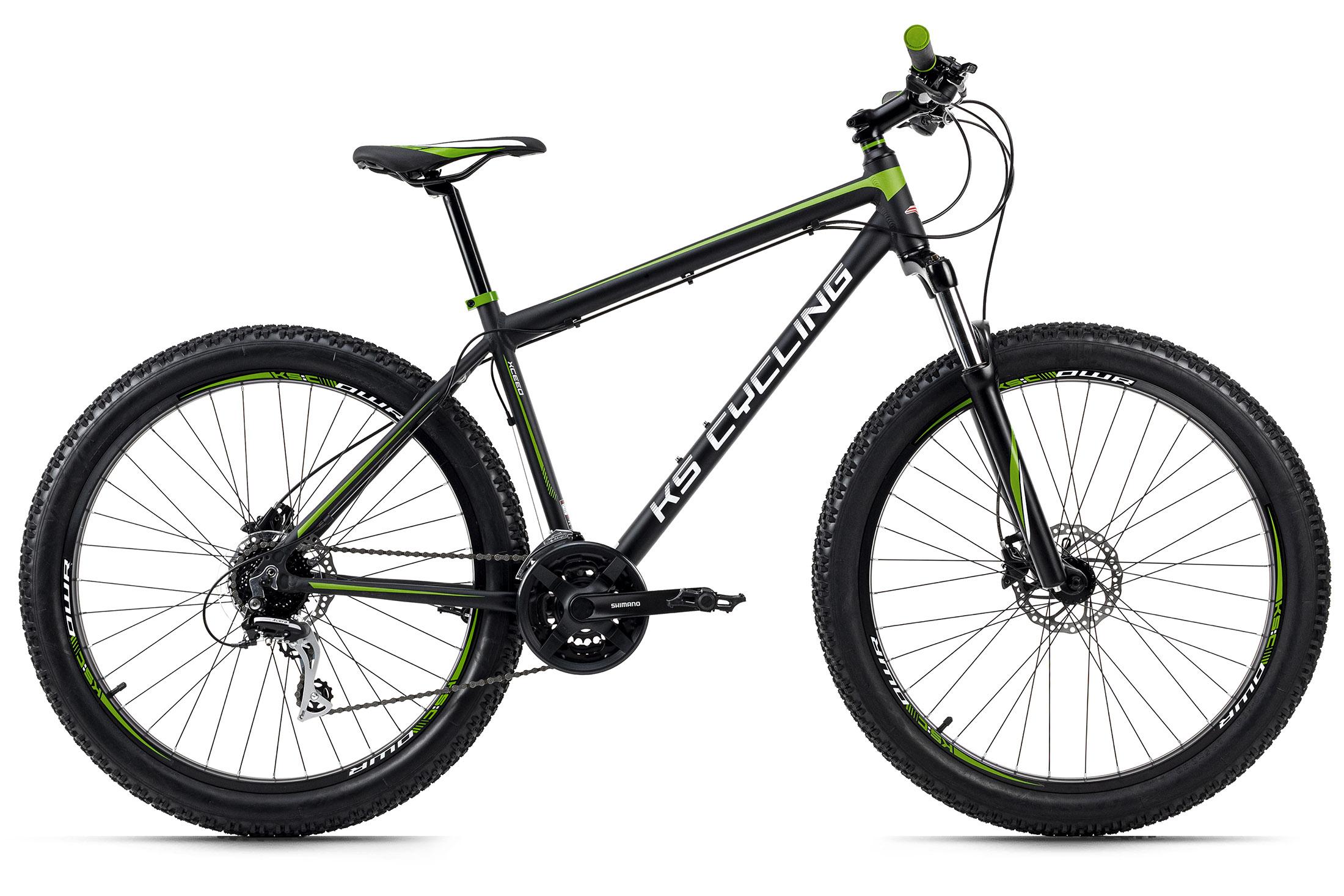 Mountainbike Hardtail 27,5 Zoll Plus 24 Gänge - Schwarz, Basics, Metall (180/70/80cm) - KS Cycling