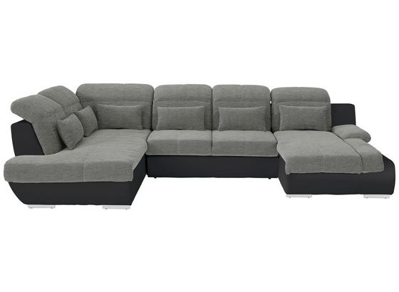 Sedací Souprava Multi - barvy stříbra/černá, Moderní, textil (228/83-94/345cm) Sedací Souprava Multi - barvy stříbra/černá, Moderní, textil (228/83-94/345cm)