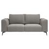 2-Sitzer-Sofa Seul Dunkelgrau - Dunkelgrau/Schwarz, Design, Holz/Textil (186/88/90cm) - MID.YOU