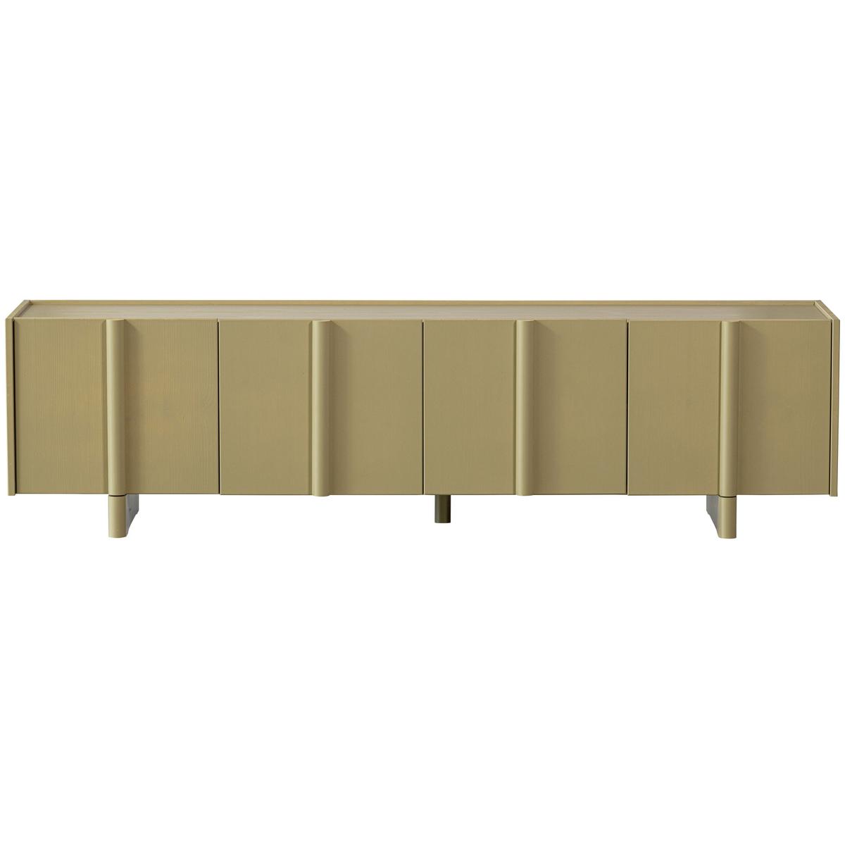 Lowboard Basu Grün B: 200cm - Grün, Design, Holz (200/53/46cm) - Livetastic