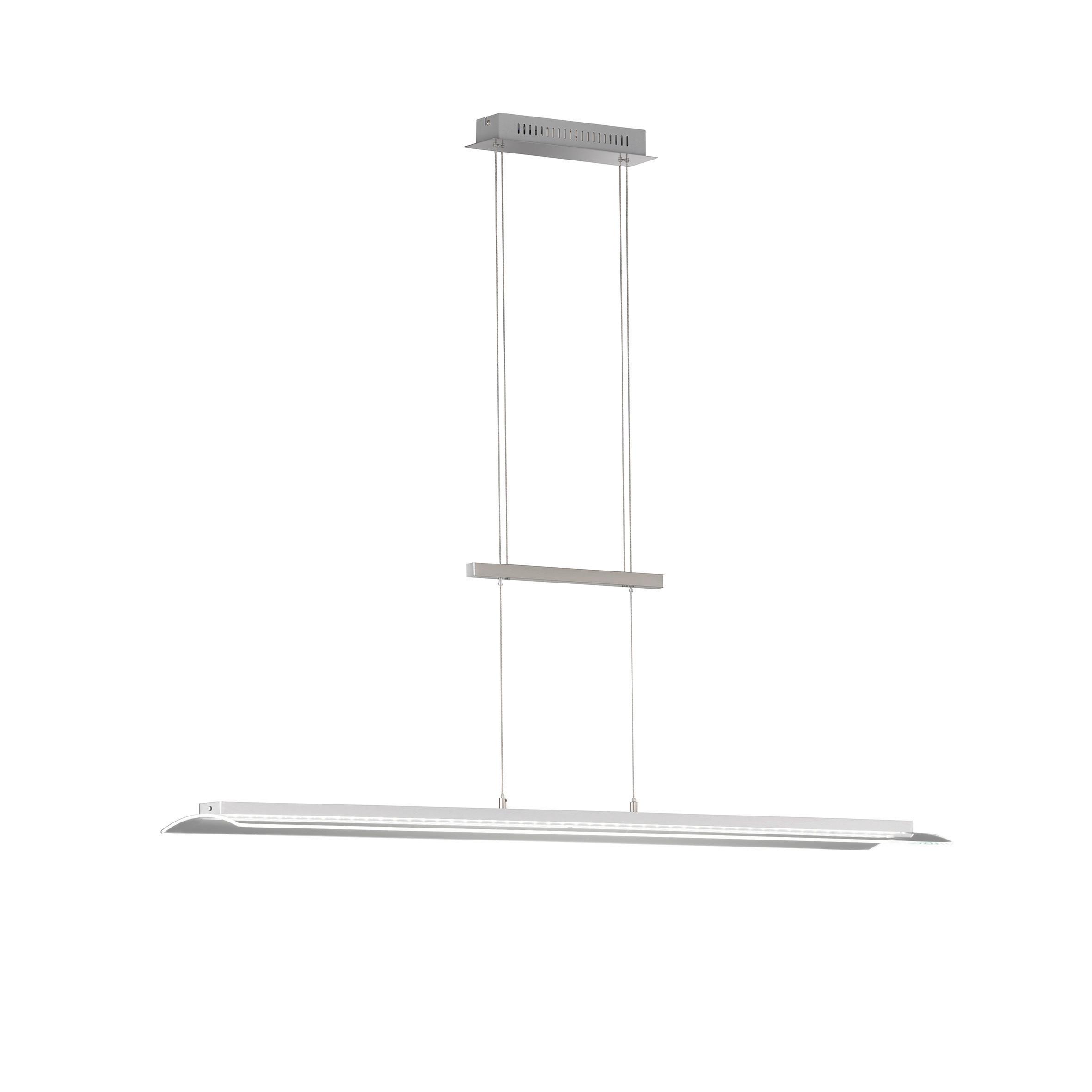LED-Hängeleuchte 60861 Nana - Chromfarben/Nickelfarben, Design, Glas/Metall (22/125cm) - Fischer & Honsel