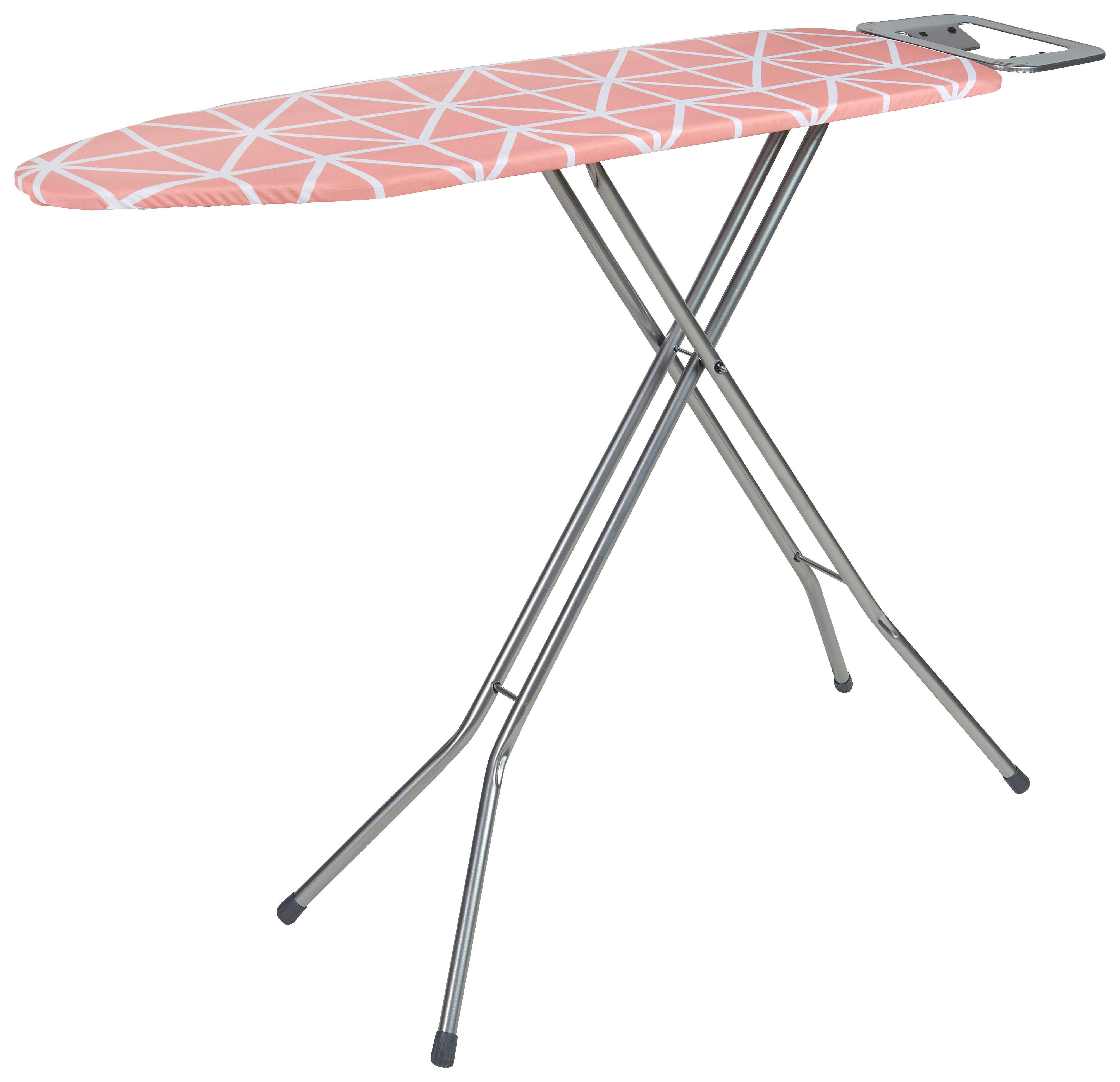 Vasalódeszka Basti Graphic Rose - rózsaszín/fehér, Basics, textil (141/90/30cm) - Homezone