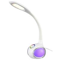 LED lampa na písací stôl Nihat V:51cm, 5 Watt - biela, plast (13,5/53cm) - Mömax