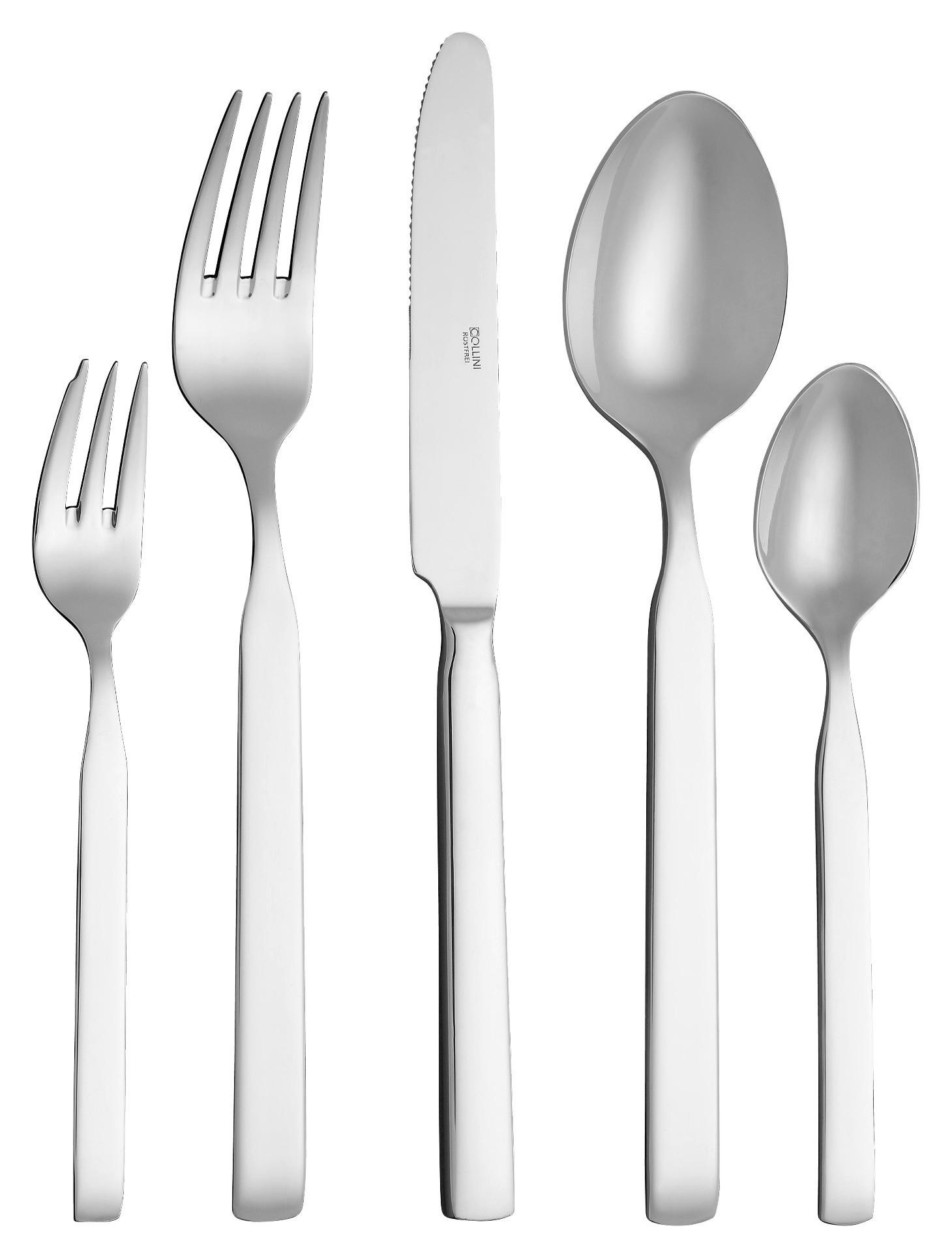 Besteckset 30-Teilig Harmony Cr für 6 Personen - Silberfarben, MODERN, Metall - Collini