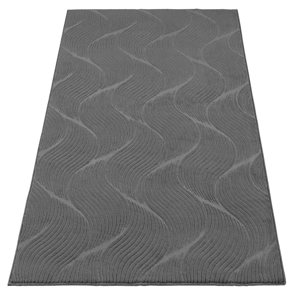 Läufer Stilo - Anthrazit, KONVENTIONELL, Textil (80/300cm)