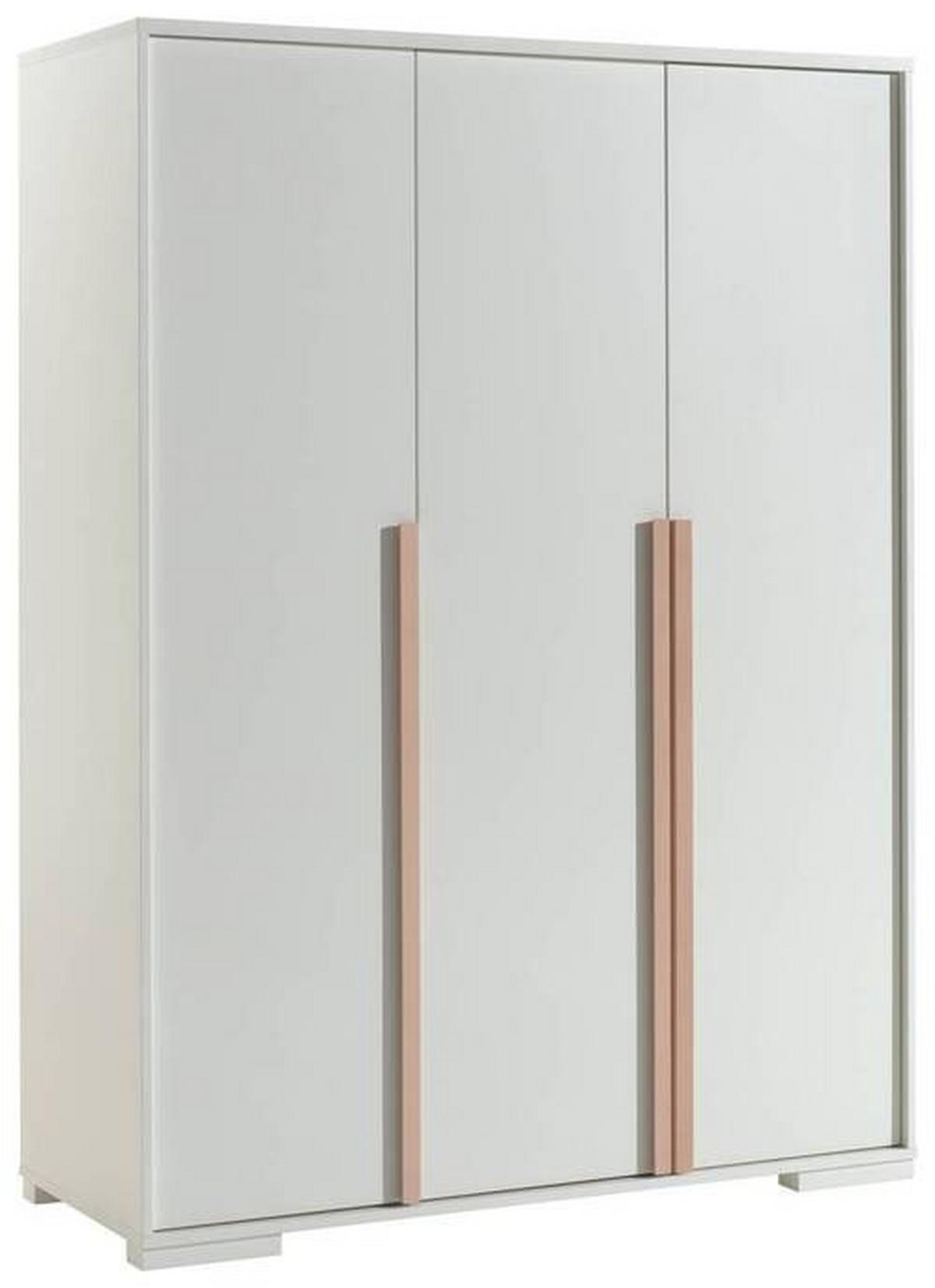 Drehtürenschrank London B: 145,6 Cm Weiß - Weiß, MODERN, Holzwerkstoff (145,6/195,2/56cm) - MID.YOU