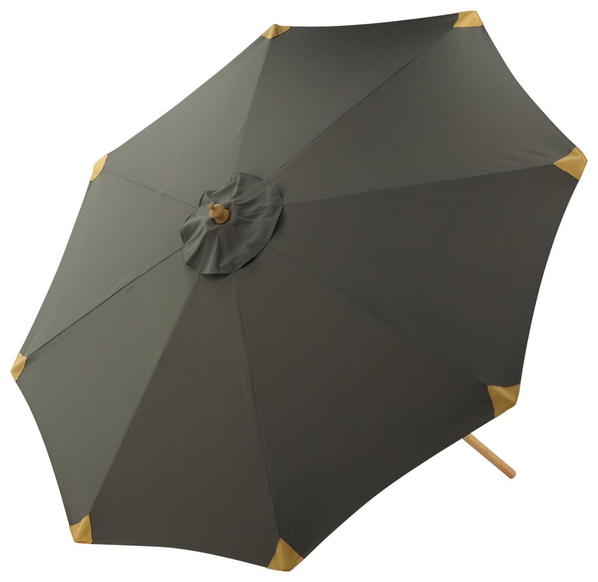 Sonnenschirm Cerox L/B: 270x250 cm Grau - Grau, KONVENTIONELL (270/250cm) - Gardenson