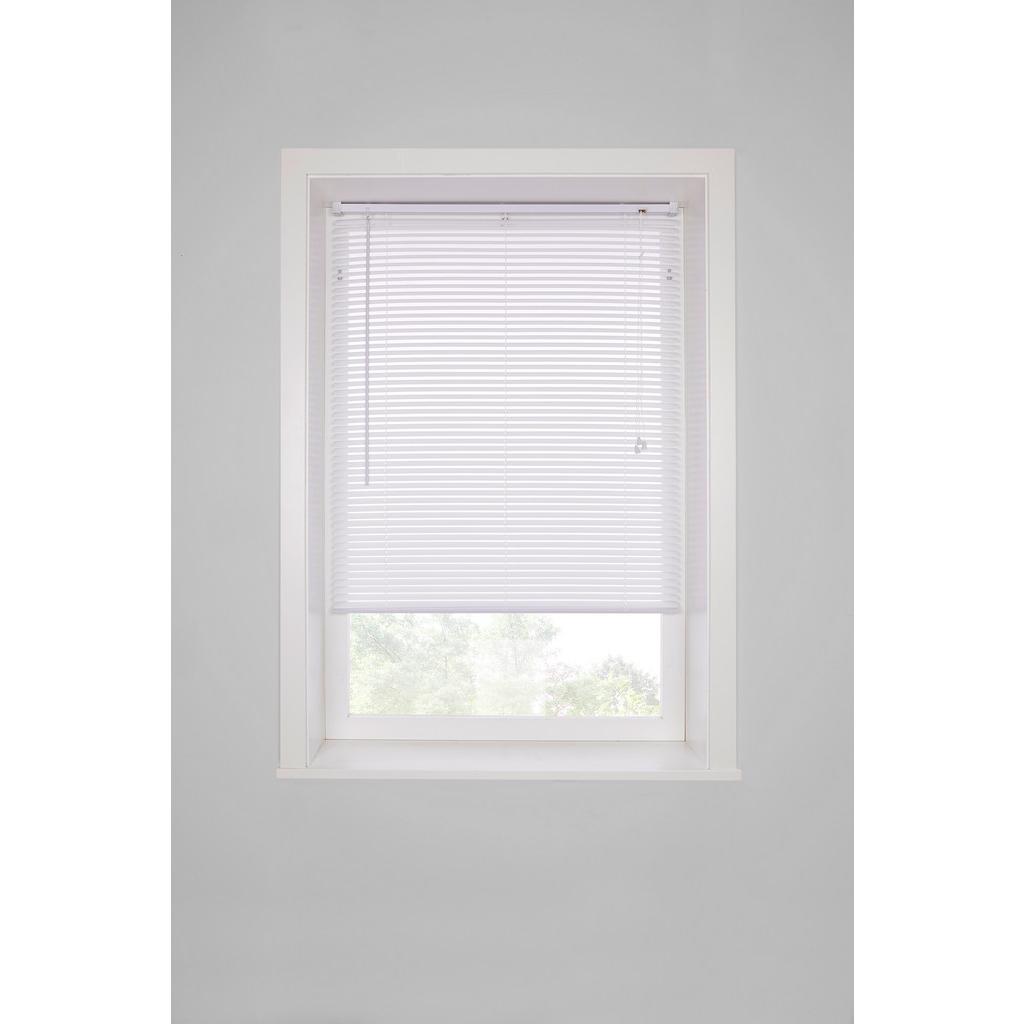 Jalousie Astrid 40x120 cm Kunststoff Weiß Schnurzug