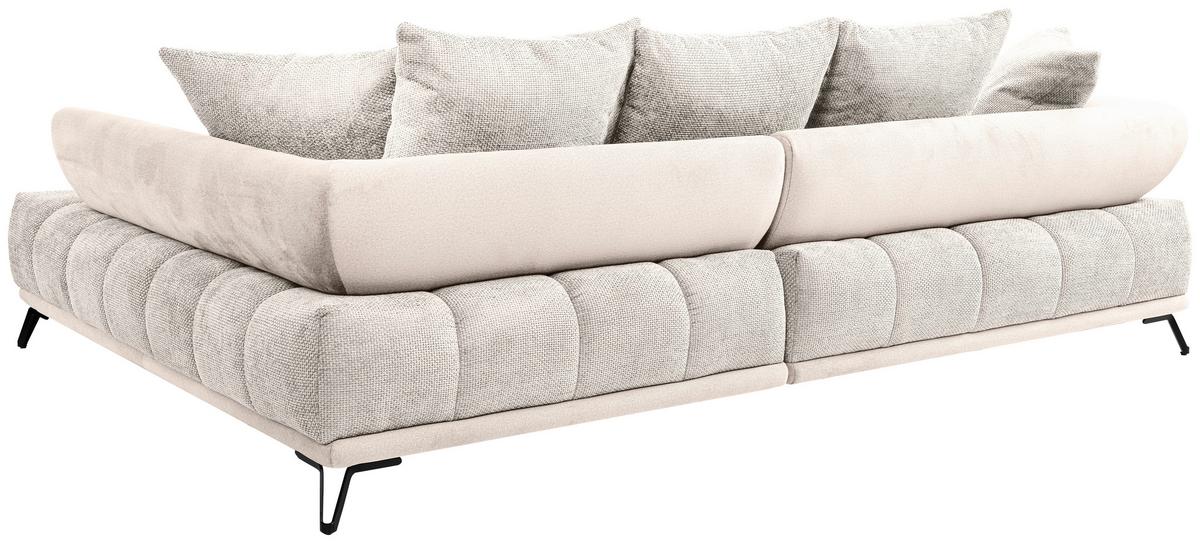 ECKSOFA LARGO N Beige S: 262x184 cm - Beige/Schwarz, MODERN, Textil (262/184cm) - MID.YOU