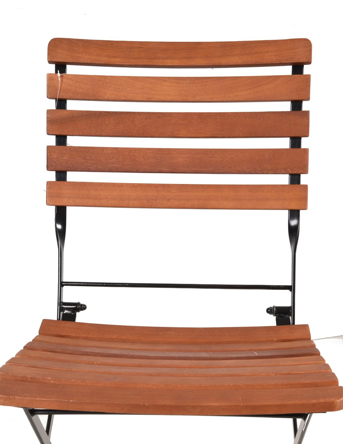 Gartenmöbel Set 5-Tlg. Wien Aus Echtholz, klappbar - Eukalyptusholzfarben/Schwarz, Basics, Holz/Metall (46/90/39cm) - Gardenson