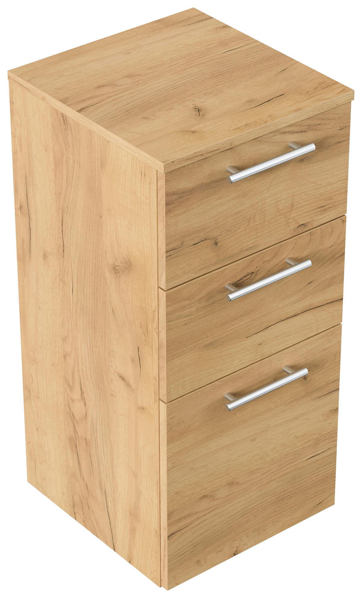 MIDISCHRANK Eichefarben B: 35,2cm - Eichefarben, Basics, Holzwerkstoff (35,2/75/36,8cm) - MID.YOU