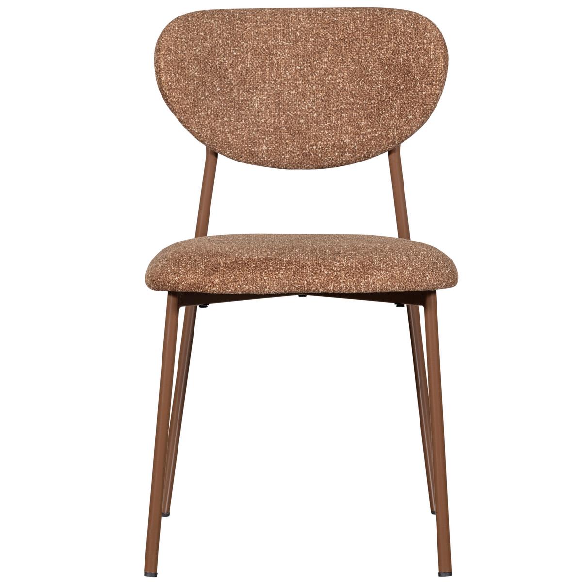 Stuhl-Set Valor Braun B: 46cm - Braun, MODERN, Textil/Metall (46/77/56cm) - Livetastic