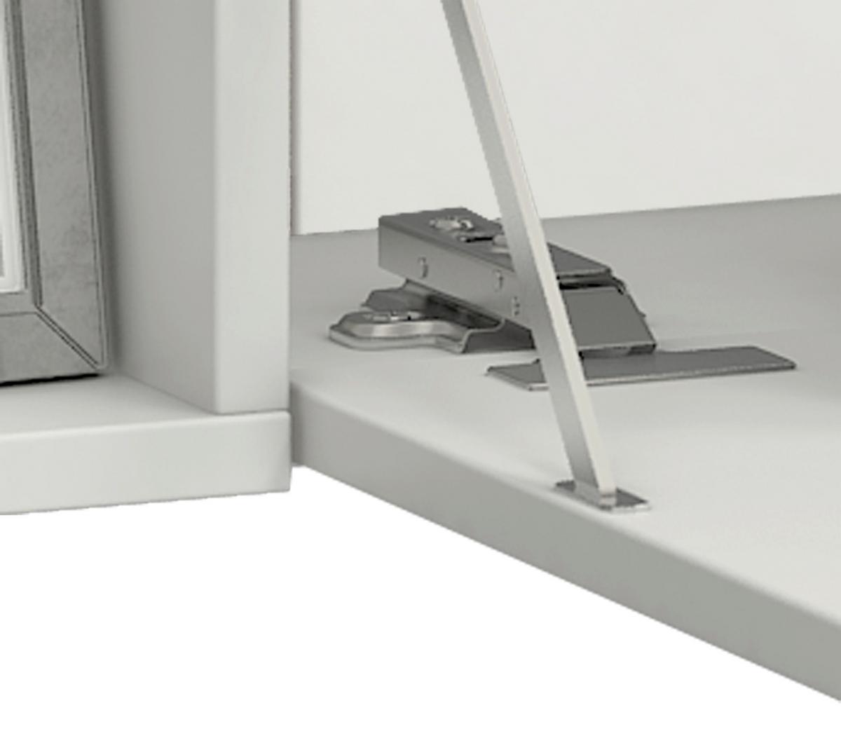 Laptoptisch Wandila B: 90 cm Weiß - Weiß, KONVENTIONELL, Holzwerkstoff (90/20/60cm) - MID.YOU