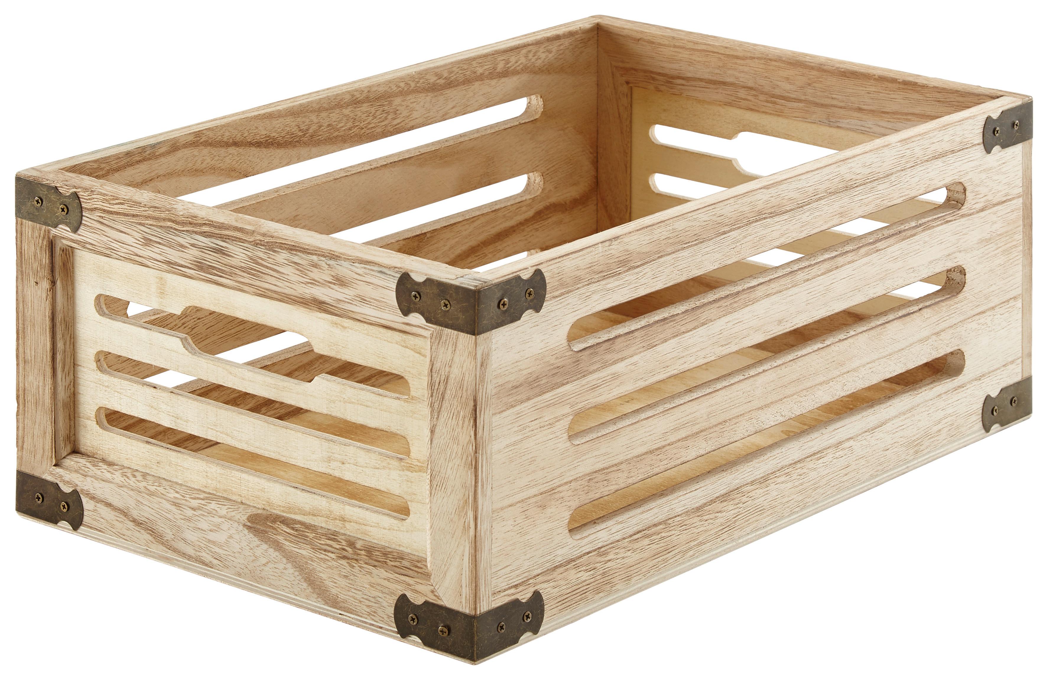 BEDNA RONNY - přírodní barvy, dřevo (38/25/15cm) - Mömax