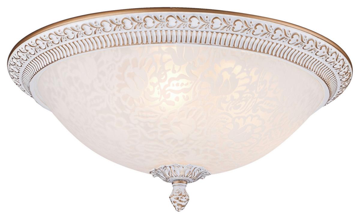 Deckenleuchte Pascal - Goldfarben/Weiß, Basics, Glas/Metall (35/19/35cm) - MAYTONI