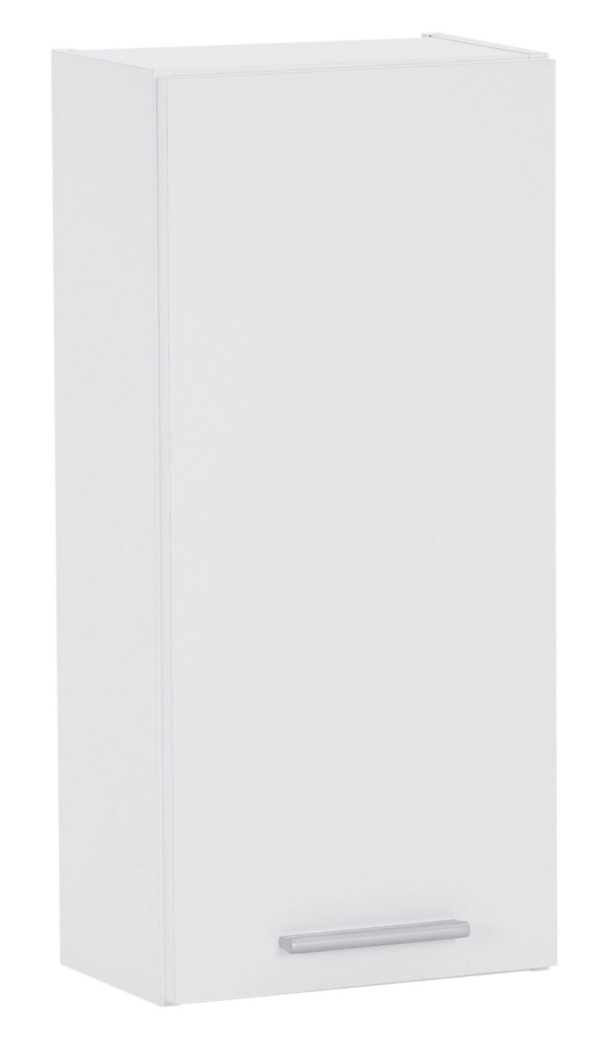 ZÁVESNÁ SKRINKA MX 176 - VERONA VR 04 - biela/strieborná, Konventionell, kompozitné drevo/plast (32,6/70/20cm)