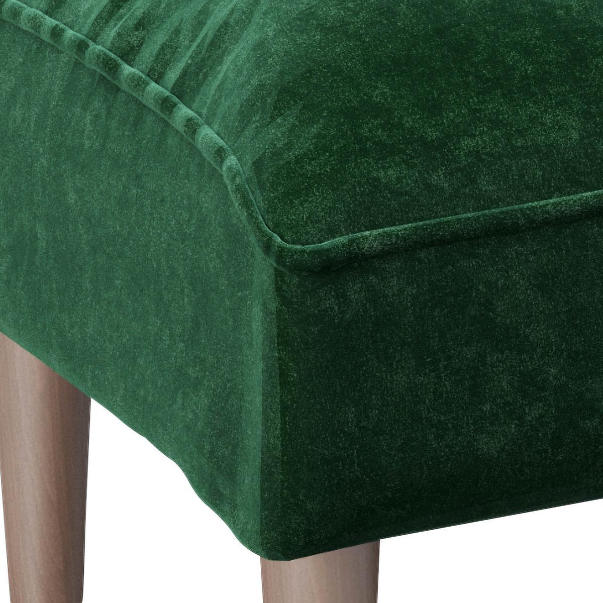 Polsterhocker Scarlett Grün Samt H: 43,5 Cm - Grün, KONVENTIONELL, Textil (88/43,5/57cm) - Playboy