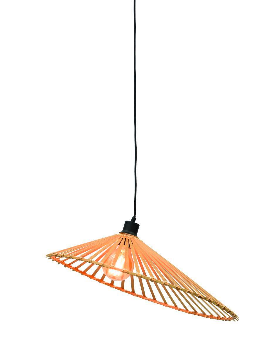 Hängeleuchte Bromo/H60/N - Naturfarben, Trend, Holz (60/14cm) - Good & Mojo